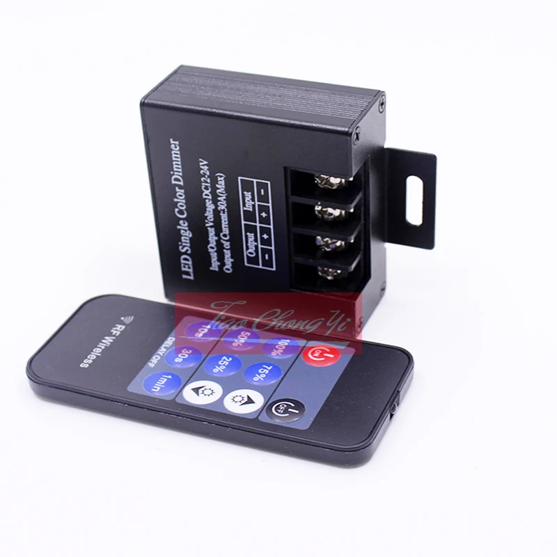 30A LED Одноцветный диммер DC12V 24V 11Key RF для диммера регулятор затемнения 5050 3528