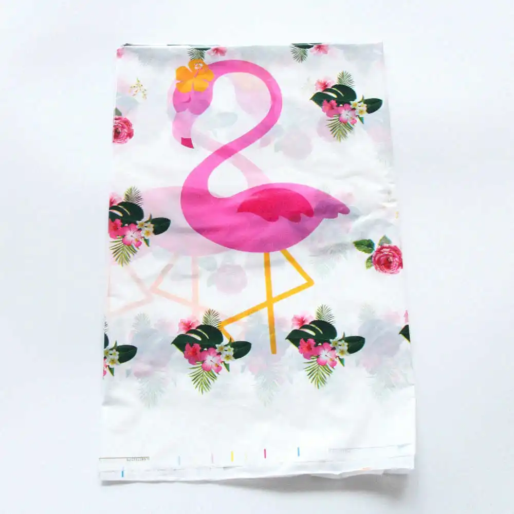 Flamingo 108*180 см мультфильм Единорог розовая пластиковая Скатерть Обложка вечерние украшения для детей день рождения украшения поставки - Цвет: Flamingo