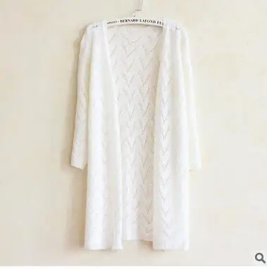 Женский Длинный трикотажный кардиган MLXSLKY тонкий с кондиционерами|cardigan thin|long knitted