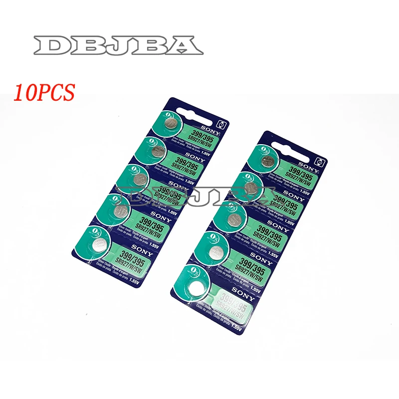 10 шт./лот розничная продажа долговечная 395 SR927SW 399 SR927W LR927 AG7 батарейка для часов