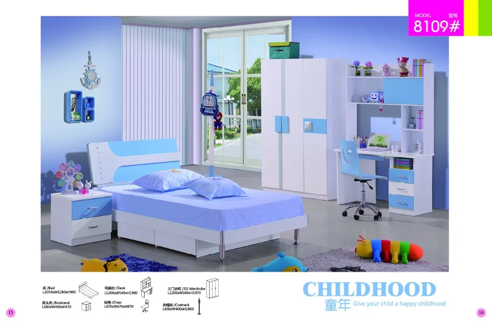 2018 мобильный Bambini детский стол и стул Enfant Лофт кровать набор деревянная мебель