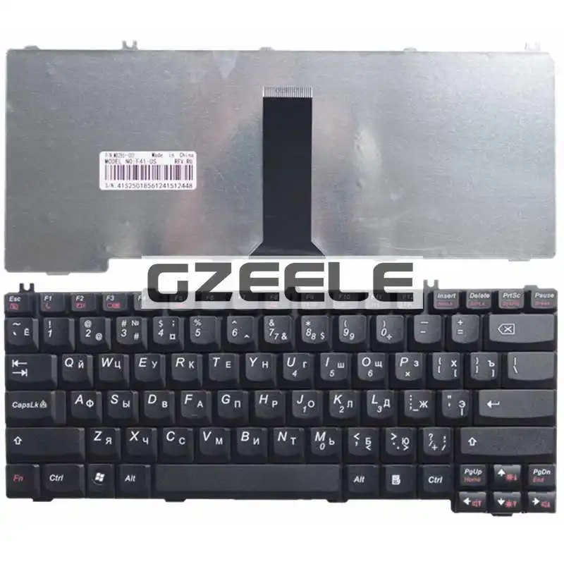Клавиатура GZEELE для ноутбука LENOVO, Новая русская клавиатура для LENOVO F41 F31G Y510A F41G G430 G450 C100 C200 C460 C466 G455 RU, черная Раскладка