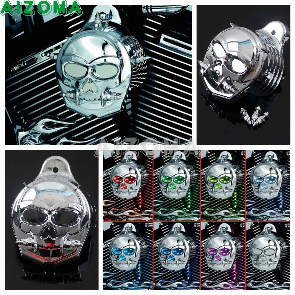 Мотоциклетный чехол с рожком зомби для Harley Dyna Touring Sportster XL 883 1200 разноцветный