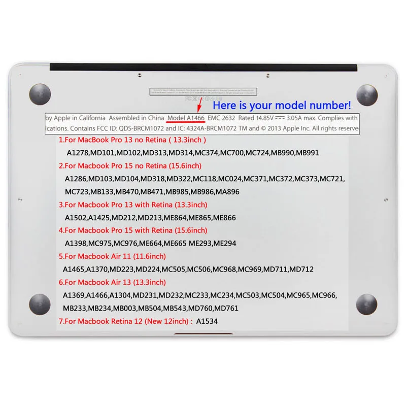 Чехол для Apple Macbook чехол ноутбука 13 3 Pro A1278 Retina A1502 A1425/15 4 A1398 + экран Flim