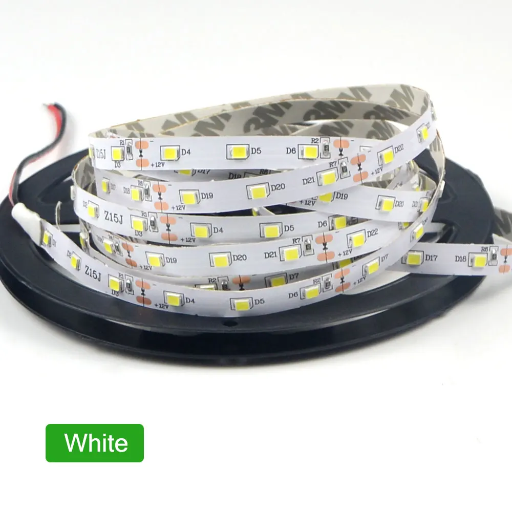 Hot Sale LED strip 3528 12V flexible light 60led/m 5m/lot RGB White Warm white Cold Blue Green Red Yellow Free shipping | Освещение