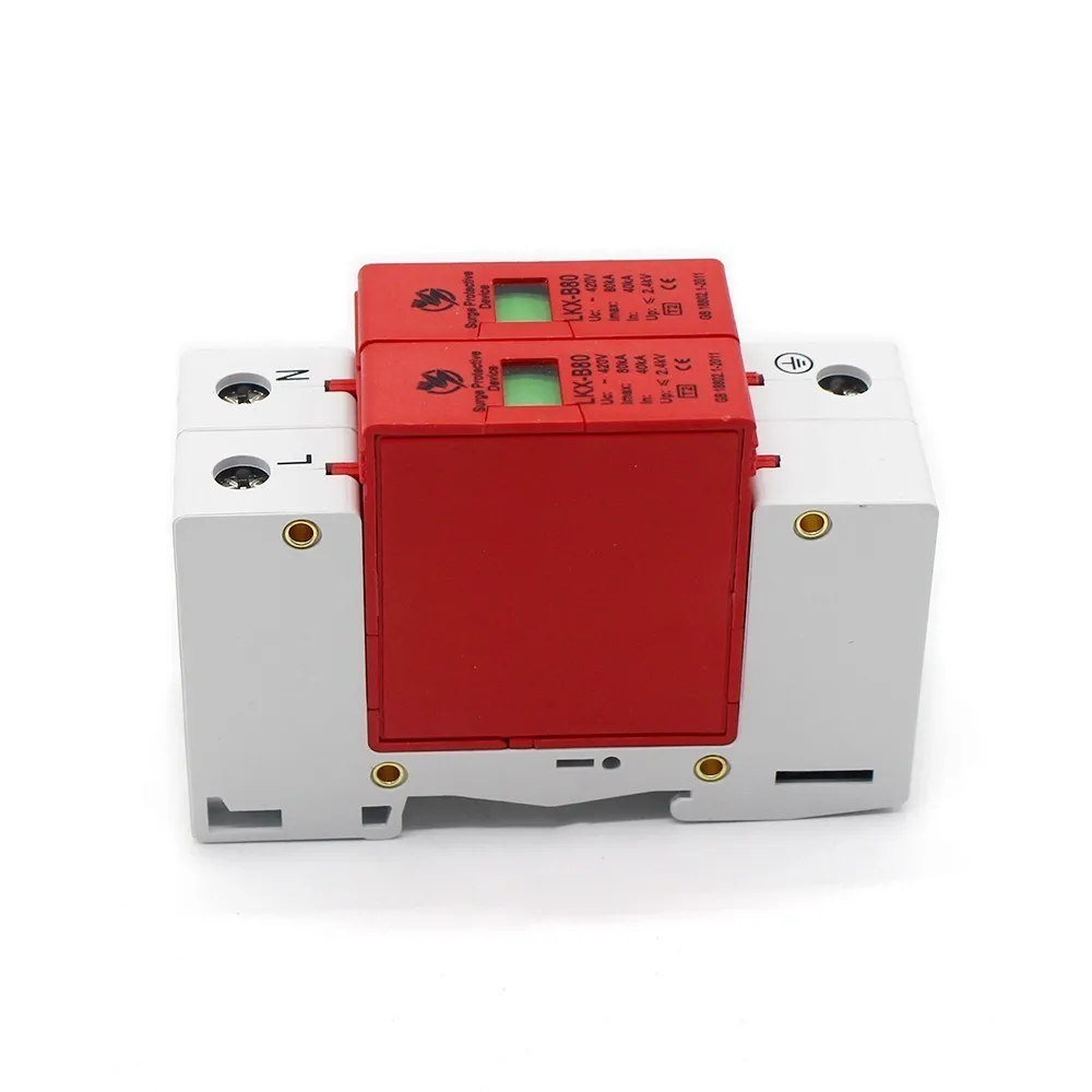 B80 2P 40KA ~ 80KA 275V AC 1P + N SPD домашний стабилизатор напряжения защитный низковольтный