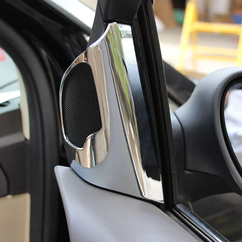 ABS chrome 2 шт./компл. для Ford Focus 2009 2013 отделка динамика твитер декоративные наклейки