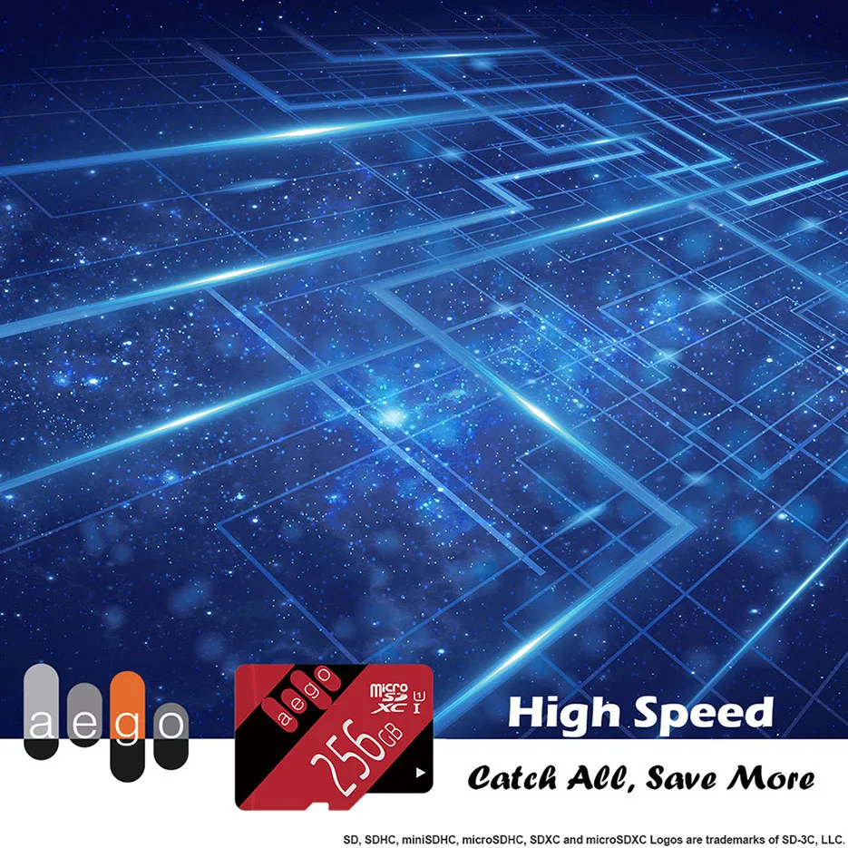 AEGO карта памяти 256 ГБ 128 Гб 64 Гб U3 UHS-3 32 ГБ Micro sd карта класс 10 UHS-1 флэш-карта памяти Microsd TF/sd карта s для планшета