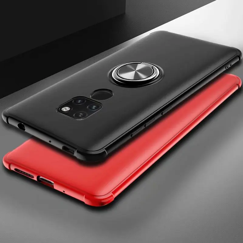 Huawei Luxury Car Bracket Ring Magnetic TPU Protective Case For P20 Pro Lite P30 Mate 20 Cover Nova 3 3i |