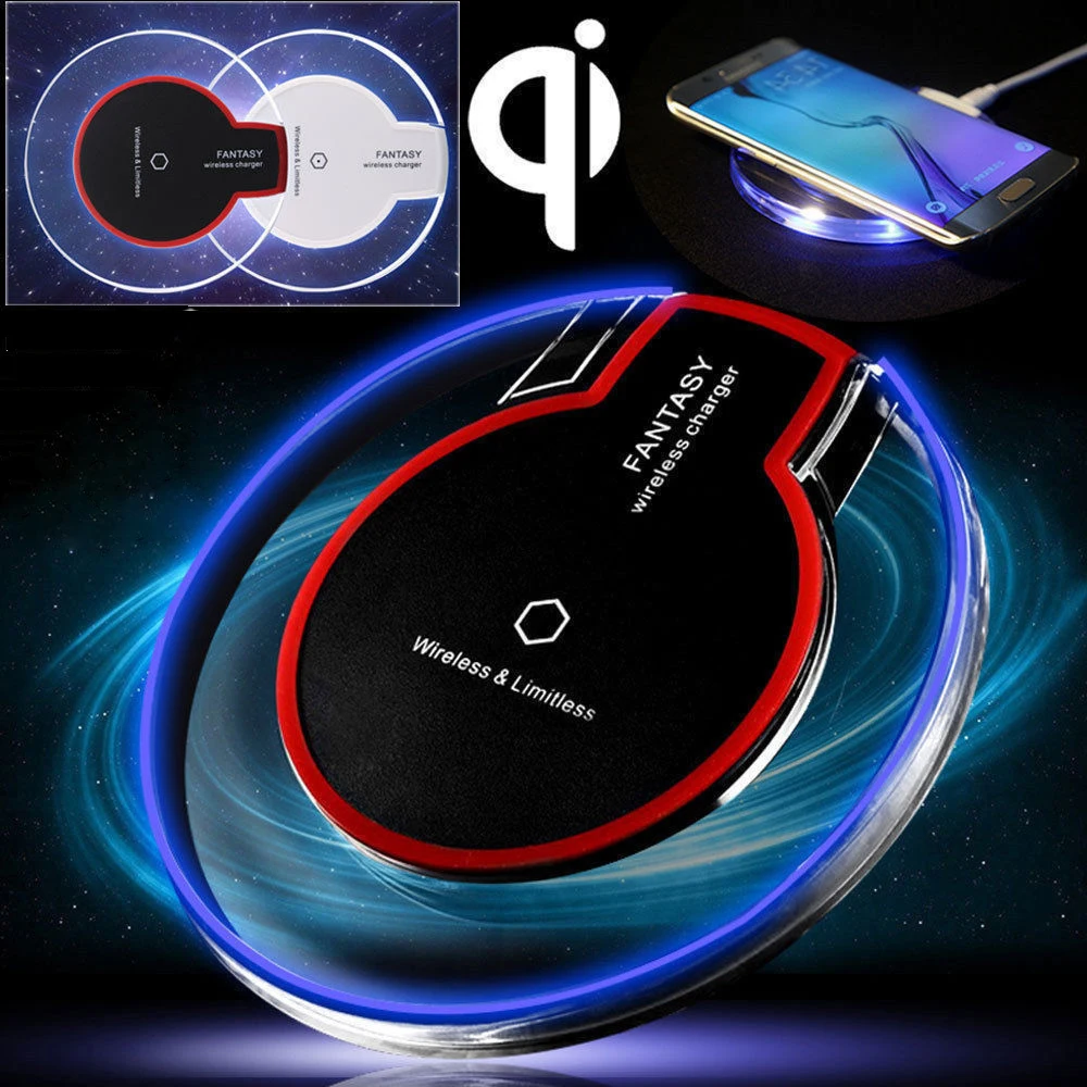 Беспроводное зарядное устройство YKSPACE Qi для iPhone 8 Plus X Samsung Galaxy S9 S8 S7 S6 Edge Note LG Pad