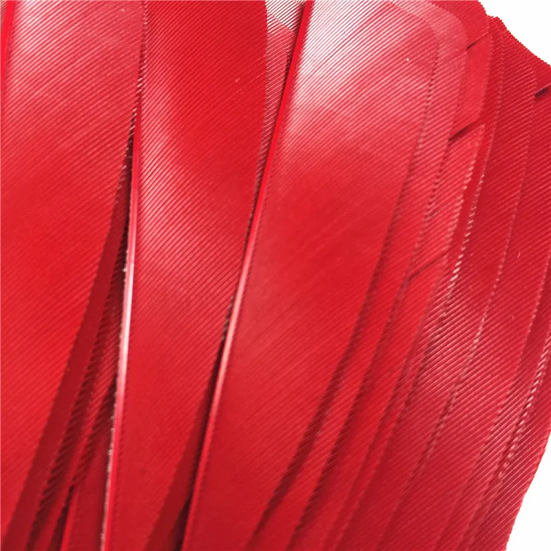 50 шт. высокое качество 3 дюйма защитные лопасти турецкие перышки красная стрелка