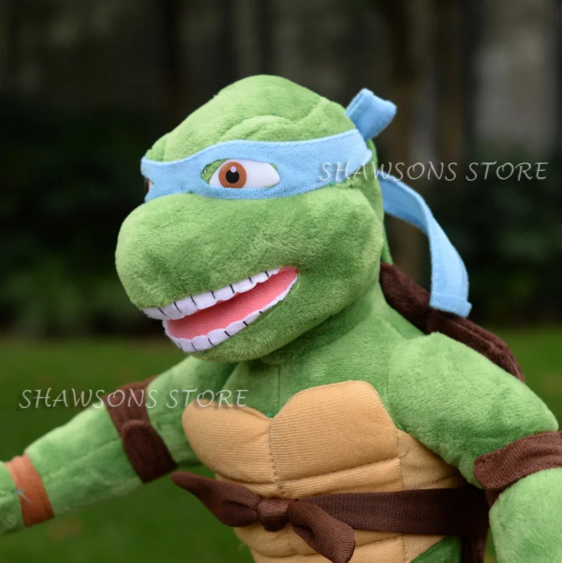 Leonardo Персонажи из фильма Ninjaed плюшевые игрушки 1" Черепашки микеланжело Донателло Leonardo Raphael мягкие куклы - Цвет: Leonardo