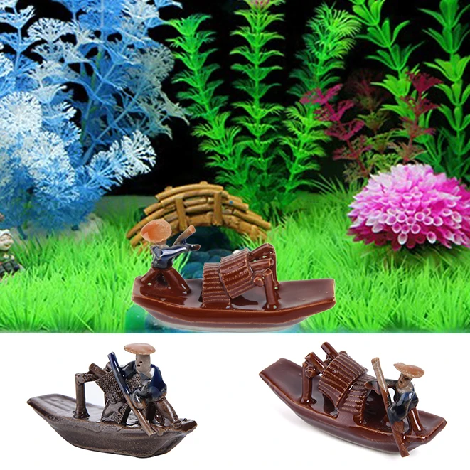 1 шт. искусственные украшения водные продукты бонсай керамические сосуда для