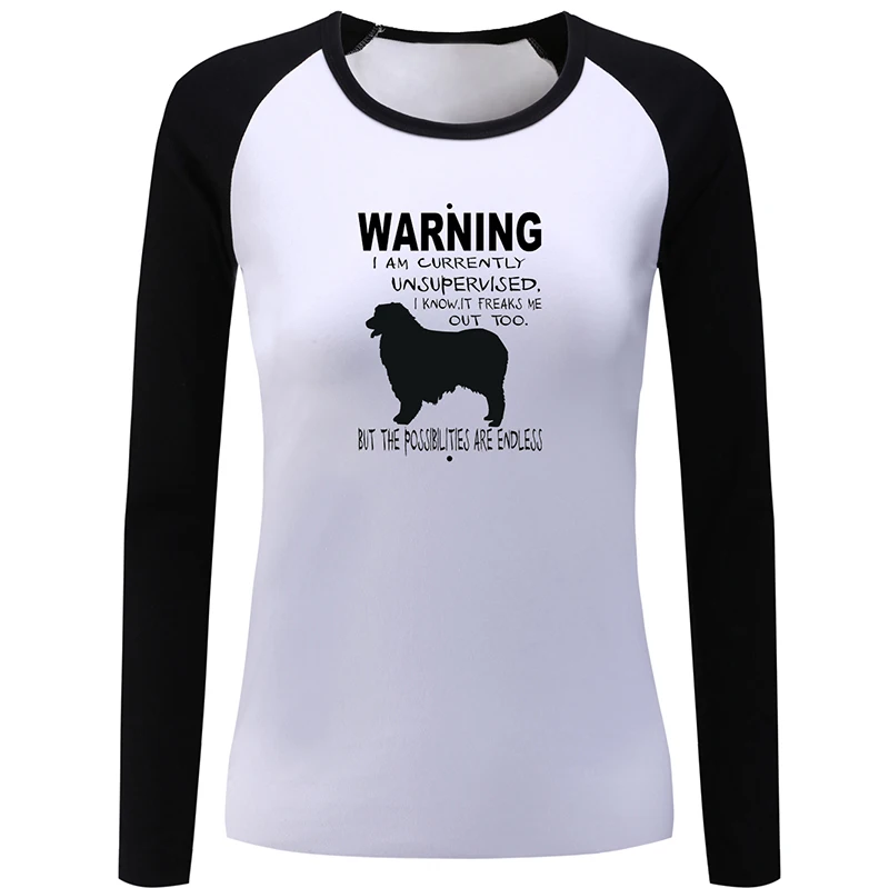 Винтажная женская футболка с длинными рукавами в стиле ретро милой собачкой и