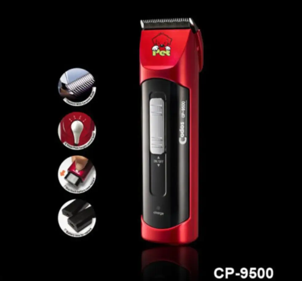 Профессиональный Pet электробритвы собака триммер для стрижки двойной Батареи 4
