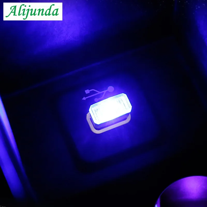 USB Ночной светильник светодиодный атмосферная лампа для салона автомобиля
