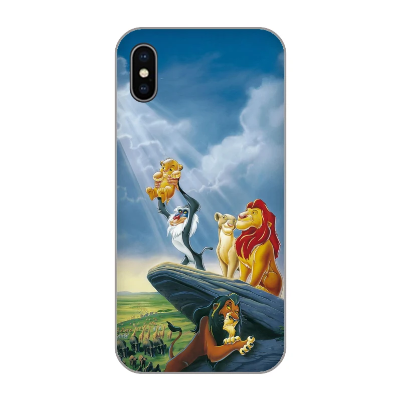Король Лев лучшие Coque чехол для телефона iPhone4 5S 5C SE 5 Max XR XS 6 S 7 8 Plus X Мягкие TPU Shell |