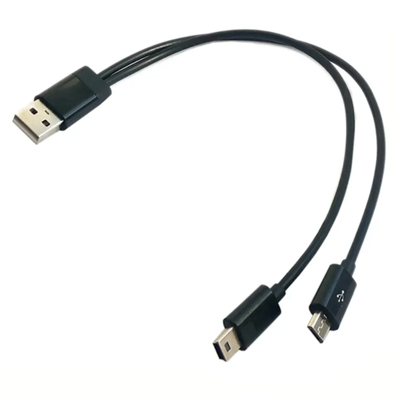 USB 2 в 1 кабель Mini-usb и micro 0 micro-usb 5-контактный разъем Y-образный для зарядки