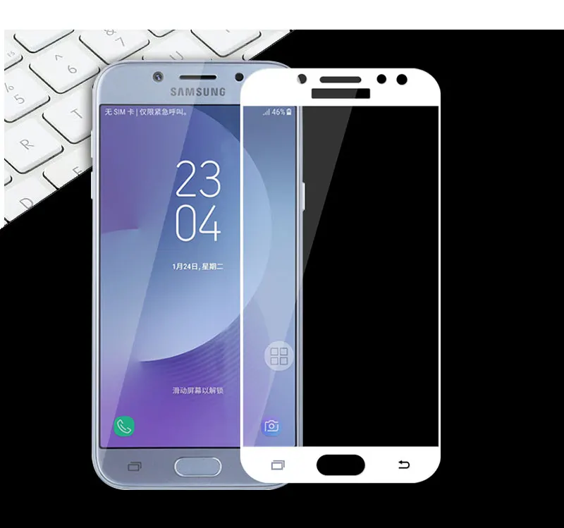 Защитная пленка для Samsung Galaxy J3, J5, J7 года экрана из закаленного стекла SM-J330 J530 J730, полное покрытие для телефона SM J330F J530F J7