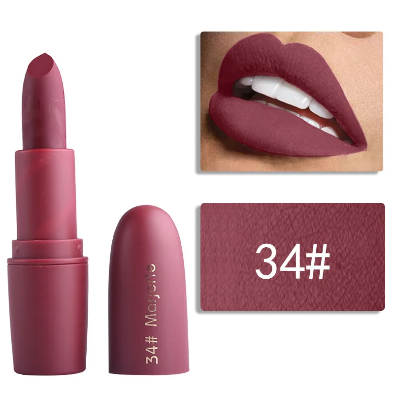 Beauty Make Up Lipstick Cosmetic Waterproof Long-lasting Matte Glossy Lip Gloss Stick Balm Makeup Lipsticks |