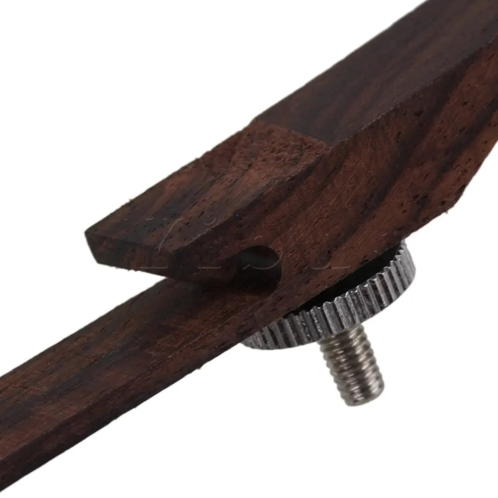 Yibuy хромированный гитарный мост роликовое седло медь палисандр для Archtop Jazz