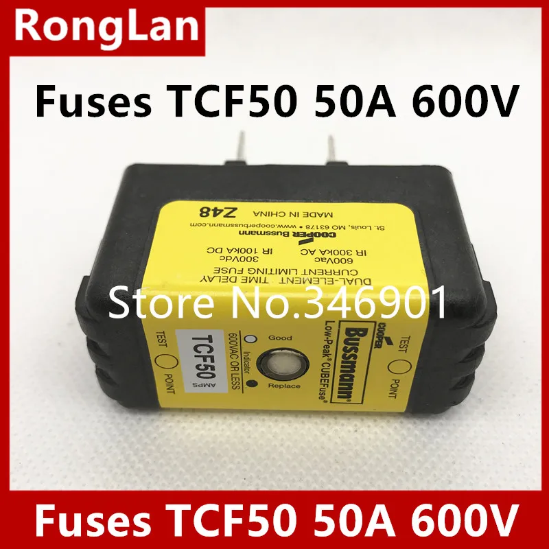 [SA] американо-Bussmann предохранители TCF50 TCF60 50A 600V 300V TCFH60N медленный предохранитель с