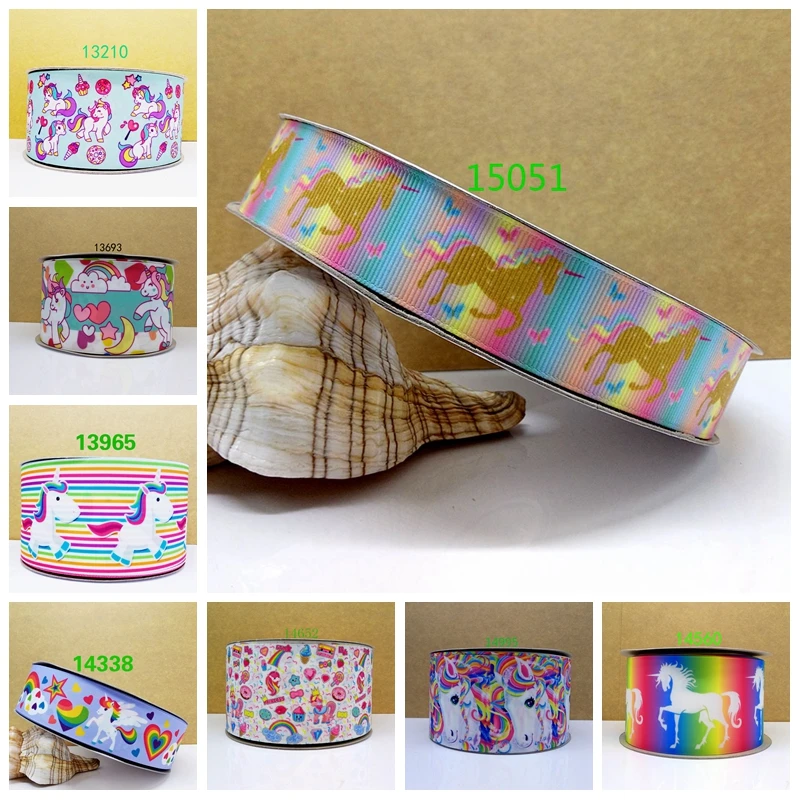 Бесплатная доставка 2017 новое поступление 50 ярдов Мультяшные ленты с принтом follow