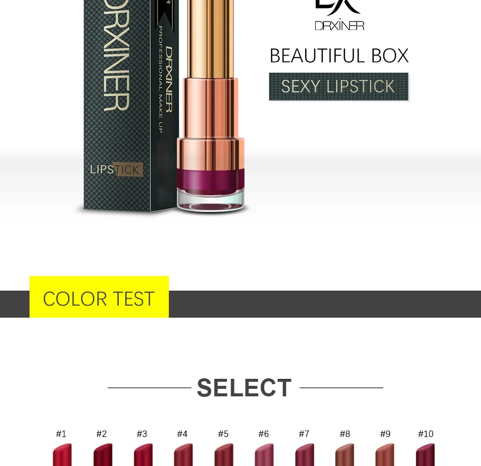 DRXINER матовая Увлажняющая помада Batom для губ Maquillage Мягкая кремовая Сексуальная Красная темно-фиолетовая жидкость цвета "нюд" помада для макияжа
