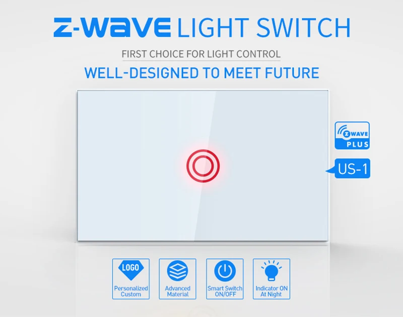 NEO COOLCAM NAS-SC01Z Z-wave Plus настенный выключатель света 1CH банды США Тип США Версия 908,4 МГц Z Wave беспроводной умный пульт дистанционного управления