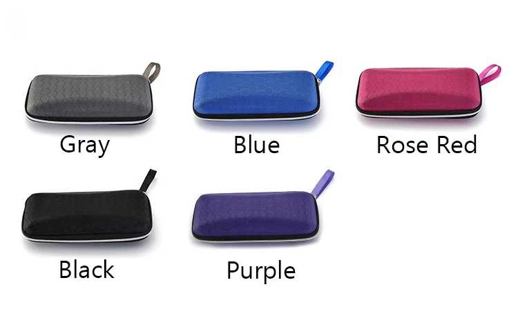 Eyewear cases hard black zip spectacle case Top-grade Exquisite Sunglasses Boxes High Quality Luxury Fabric Fashion Accessory