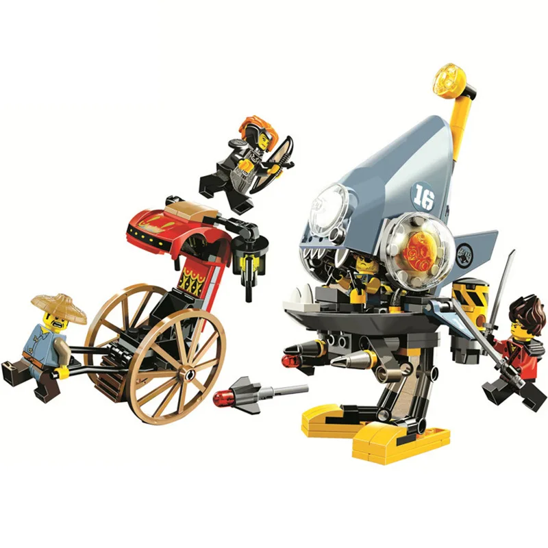10797 Ninja Piranha Attaque Blocs Ensembles Briques фильм классики DIY Modele Enfants Jouets Pour совместимый
