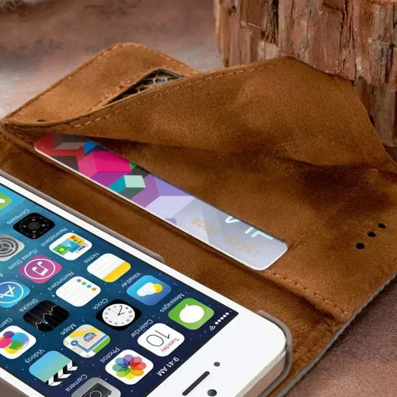 Сетки Бумажник кожаный чехол для Apple IPhone 5 5S дышащий защитный чехол Коке для айфон 5 SE флип чехол с отделения для карточек
