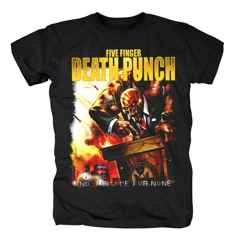 19 дизайнов уличная Harajuku Five Finger Death Punch ropa mujer рок рубашка 5FDP Hardrock тяжелый металл панк череп camisetas - Цвет: 18