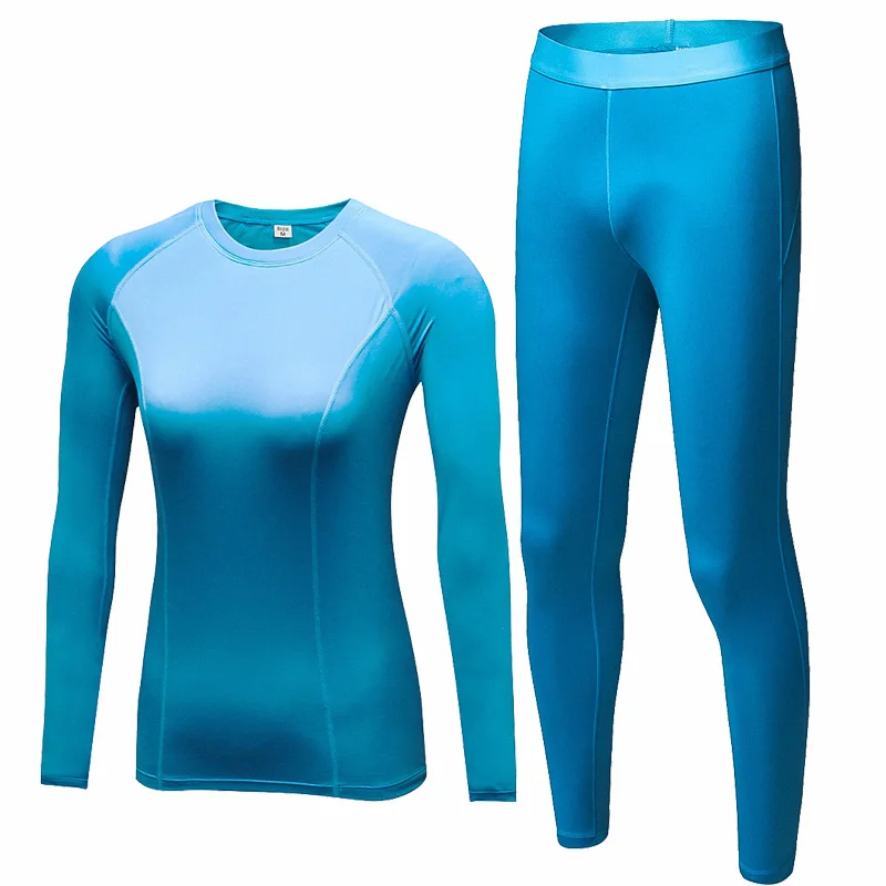 IEMUH Brand New Women Outdoor Sport Thermal Underwear Winter Fitness Warm Thicken Warmthtm Fleece Hiking Ski Long Suit | Спорт и