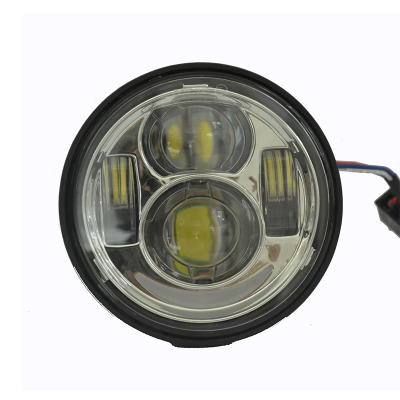 Аксессуары для мотоциклов 4 5 дюйма Двойная цилиндрическая фара мотоцикла 12 В 80 Вт