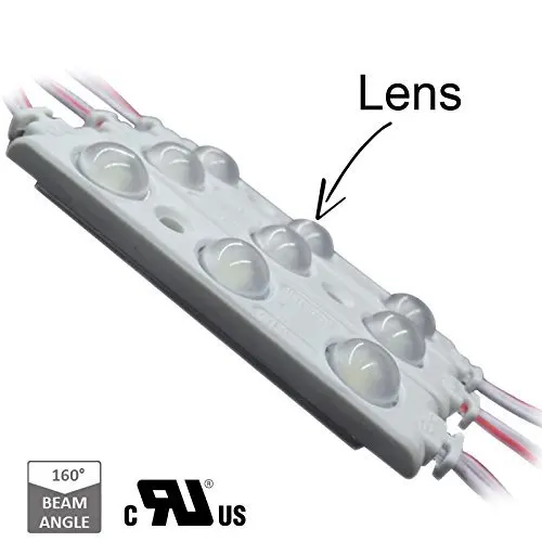 100 шт./лот новый 2835 3LED инжекторный светодиодный модуль 12 В с линзой
