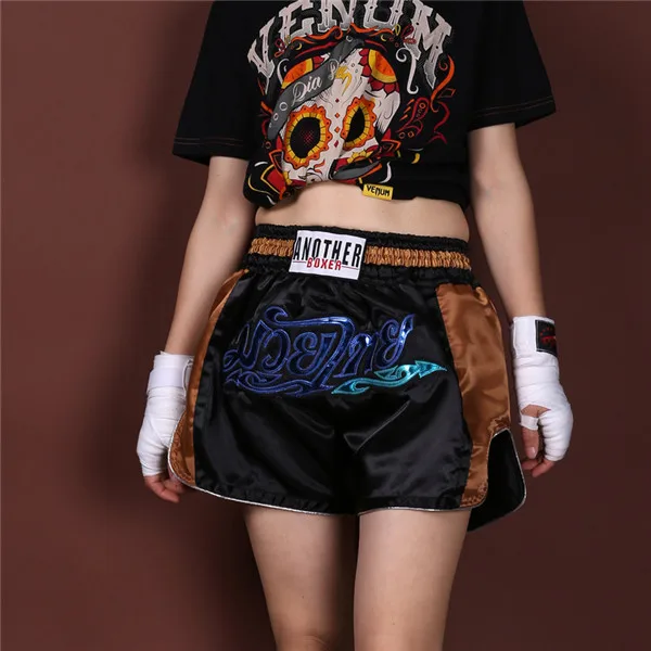Style4 Мужские шорты для кикбоксинга, ММА, для мальчиков, Муай Тай, для кикбоксинга, Санда, штаны для женщин, спортивная одежда для детей, для занятий фитнесом - Цвет: Style4