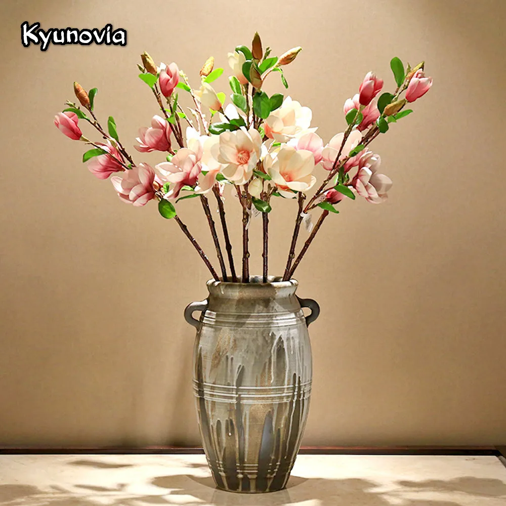 Kyunovia 20 шт./партия Бордовый шелк соцветия гортензии DIY Свадебная вечеринка украшения стены фон цветок 54 шт. лепестковая композиция