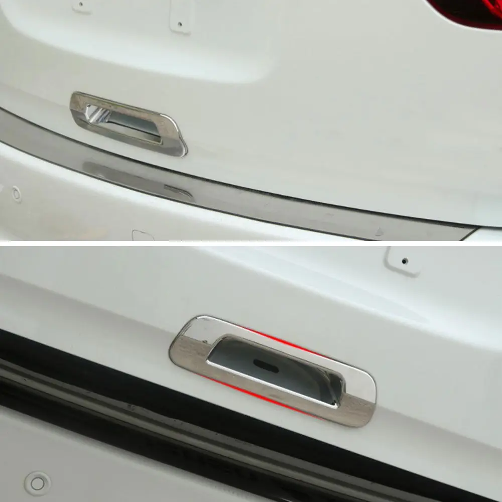 ABS Хромированная Автомобильная задняя крышка для задней двери ворота ручка