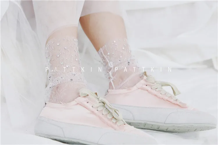 5 пар/лот женские сексуальные тонкие носки весна-лето из тюля прозрачные | Женская