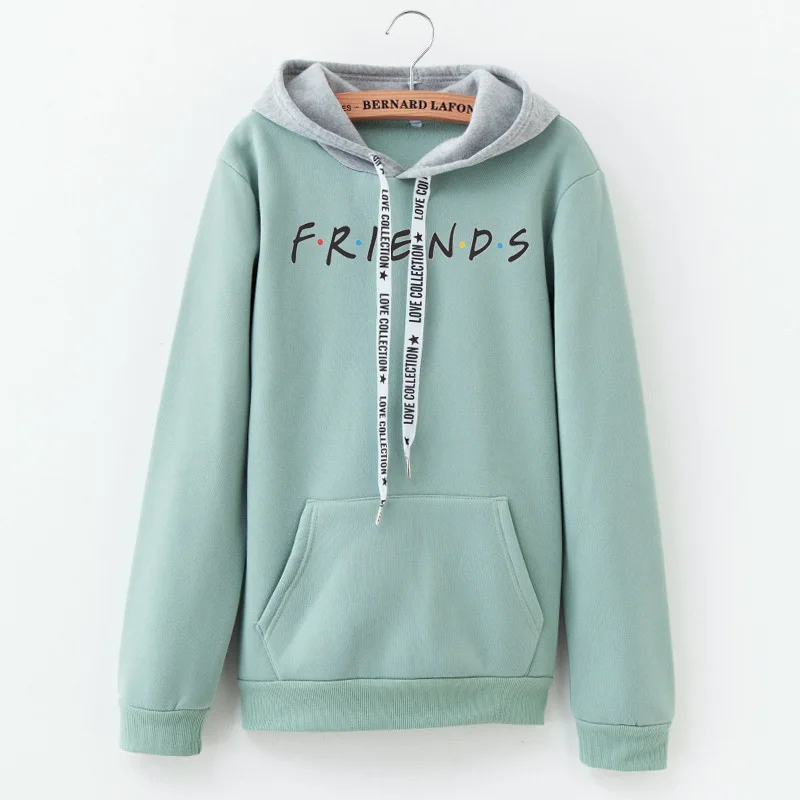 friends hoodie cc604 Толстовка Friends tv, женская, мужская, для девочек, Лоскутная, толстовка, флисовый пуловер, друзья, с буквенным принтом, с капюшоном, мягкие, яркие, толстовки, M-XXL - Цвет: friends hoodie cc604