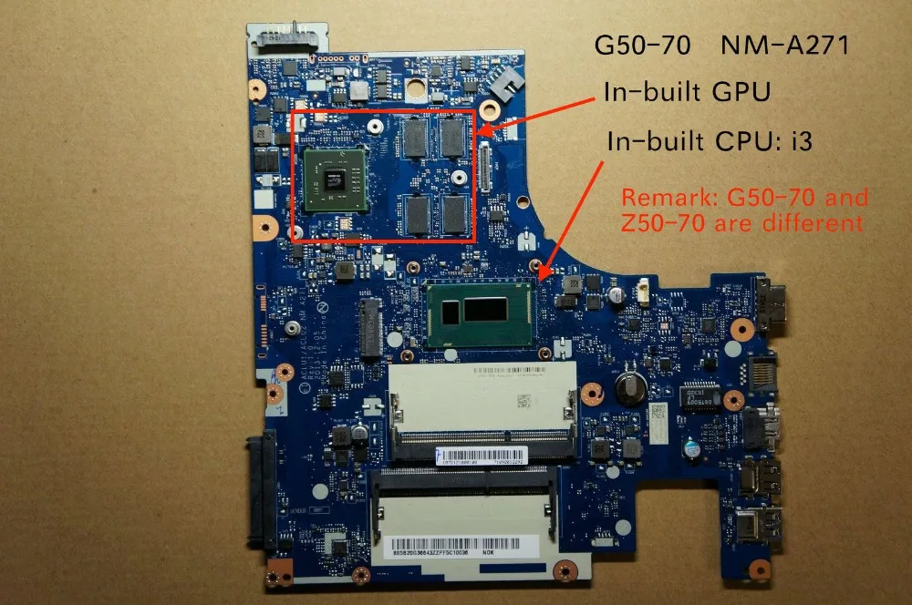 ACLU1/ACLU2 NM-A271 NM-A361 для lenovo G50-70 G50-80 Материнская плата ноутбука I3-4005 i3-4030 процессор HD8500M R5 M230 видеокарта