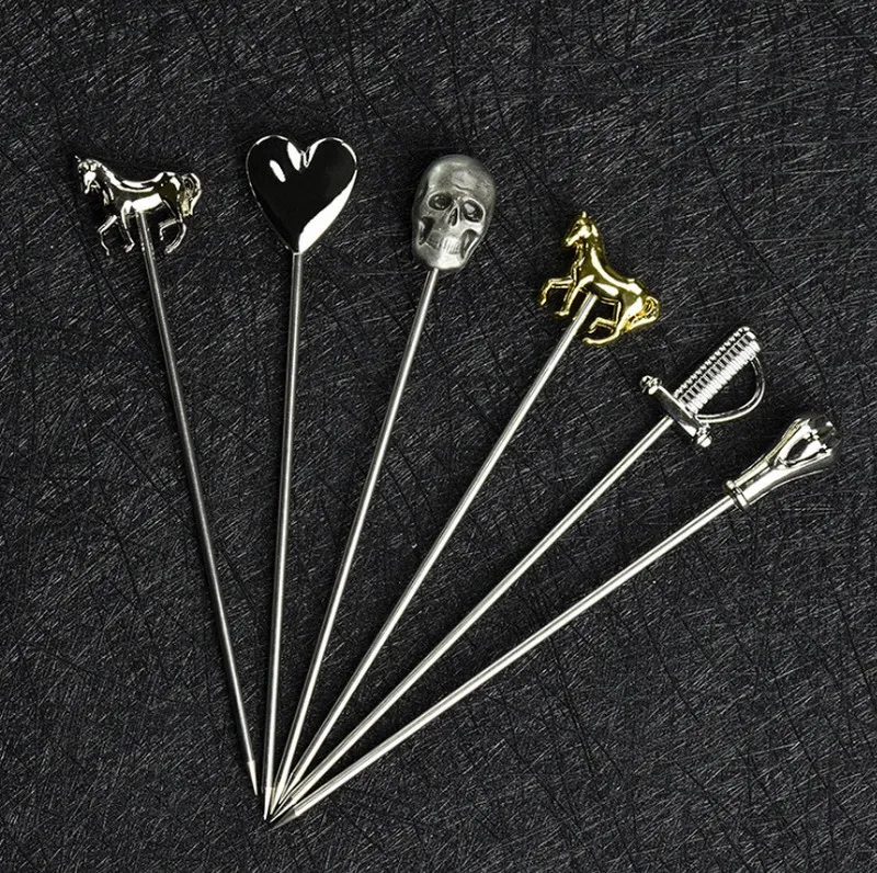 Для бара для бармена необычный дневной знак Коктейльная игла оливковый передний