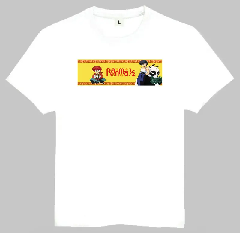 3 Футболка Ranma 1/2, Модная белая футболка с короткими рукавами и рисунком аниме «Ранма», Футболки унисекс, Saotome Genma, футболка - Цвет: 3