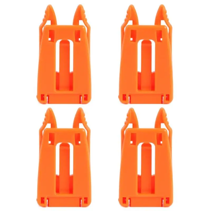 orange 4 шт./упак. открытый лямки Molle прикрепить веб-рюкзак бушкрафт ремень Висячие пряжки открытый лагерь Поход карабин для путешествия наборы - Цвет: orange