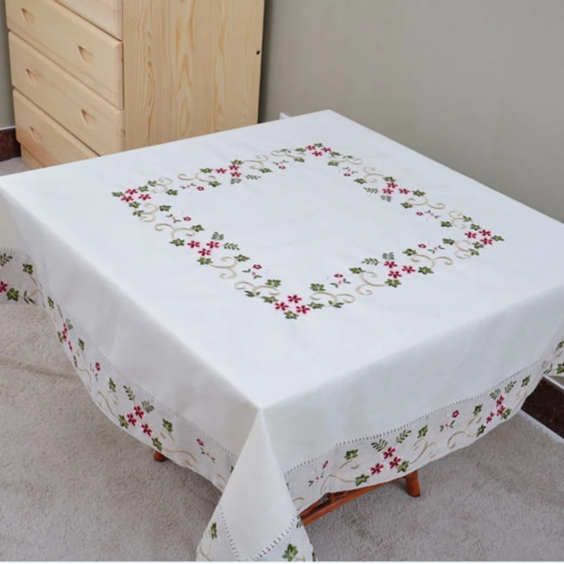 Площадь вышивки скатерть квадратная Tablecover много Размеры|square table covers|table coverembroidery