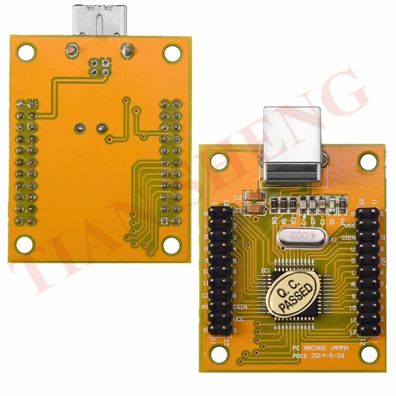 Аркада USB контроллер интерфейс 2 джойстика и 27 кнопок игрока MAME мультикад