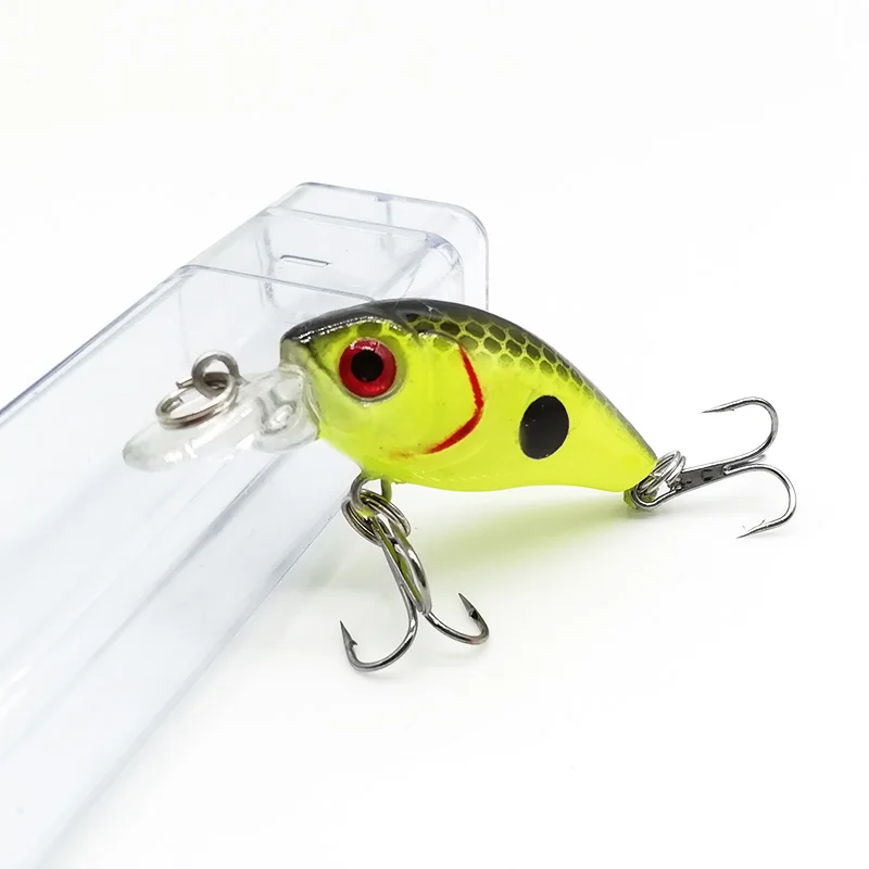 SEALURER Mini Crankbaits 4 5 см 3 г с 8 # крючками плавающие приманки в форме гольяна
