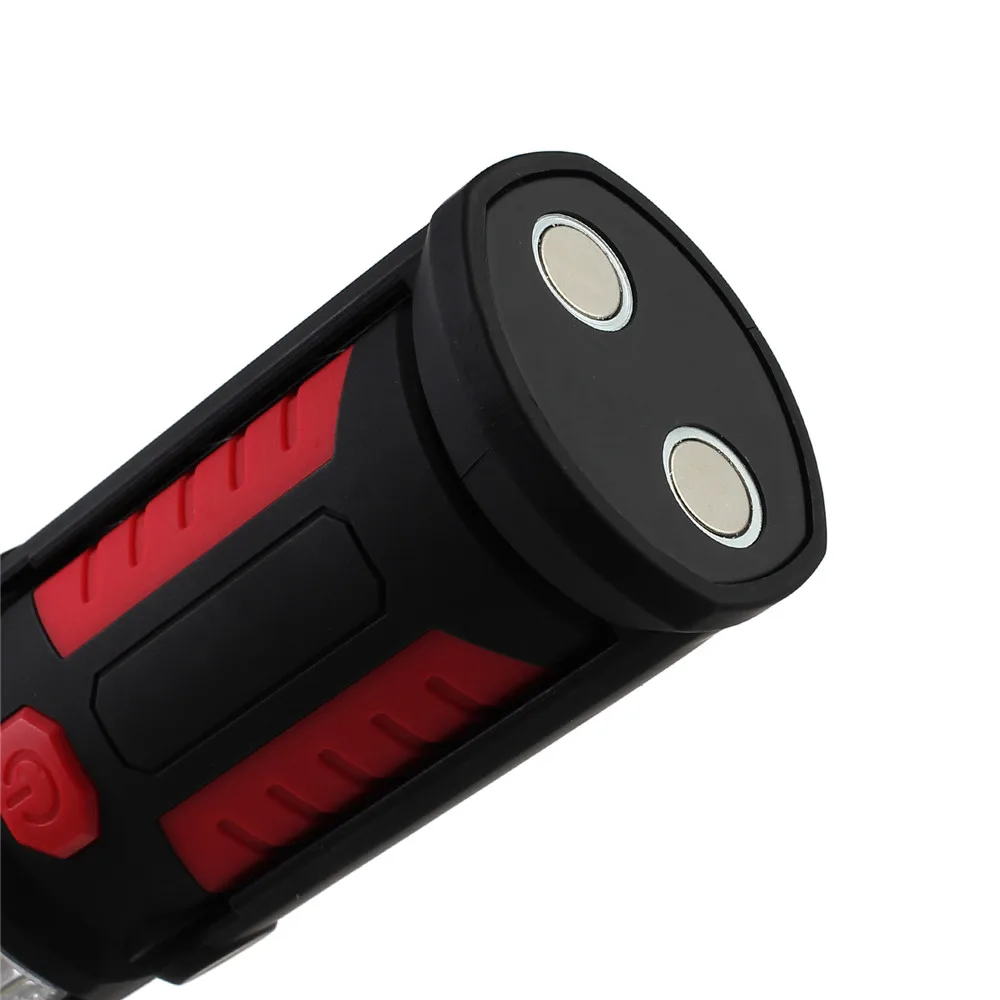 Портативный COB фонарик Фонарь с крючком USB Перезаряжаемый светодиодный рабочий