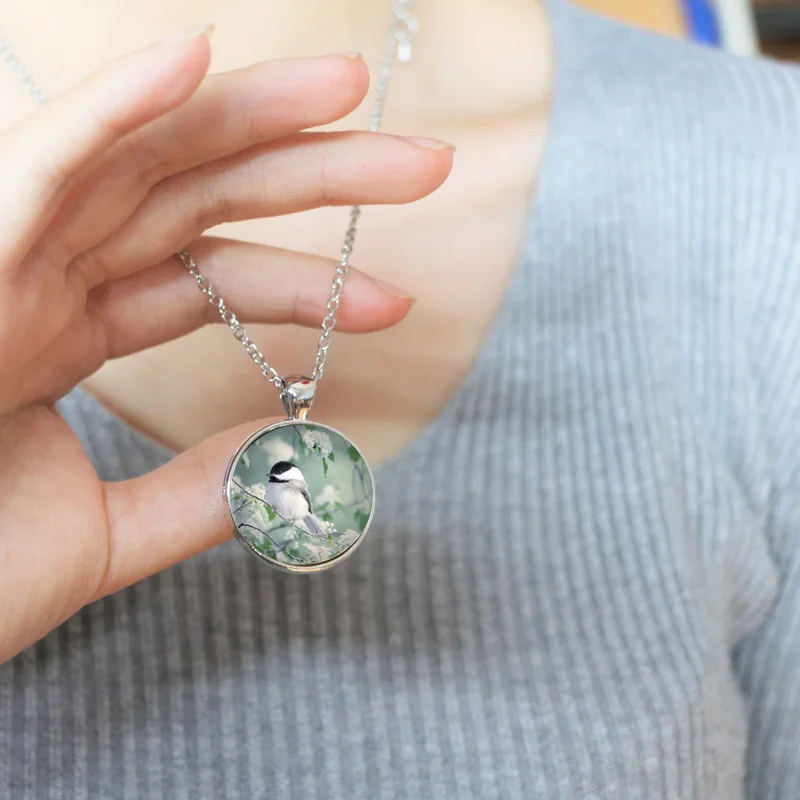 Весенняя подвеска 14adee и ожерелье из высококачественной бронзы длинное винтажное